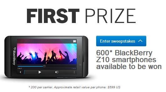 Win Free BlackBerry Z10 & Trip with Alicia Keys - Sweepstakes & Giveaways - US-000236
