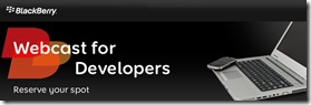 BlackBerry developers webinar header