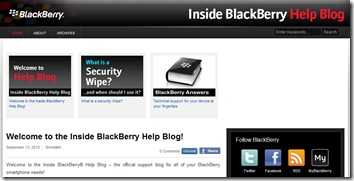 Inside BlackBerry Help Blog