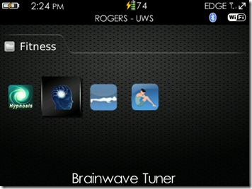 Fitness folder - brainwave tuner