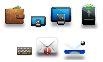 BlackBerry OS 6.1 theme icons