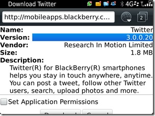 Twitter BlackBerry 3