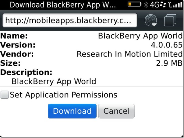 BlackBerry App World Update