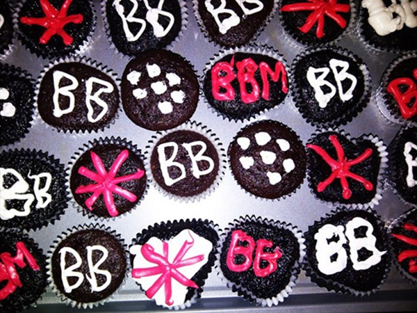 BBM BlackBerry Cupcakes