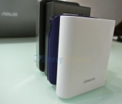 Cheero Power Plus 3 13400mAh compared to other powerbanks side view