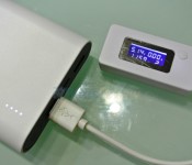 Cheero Power Plus 3 13400mAh with the the voltage reader